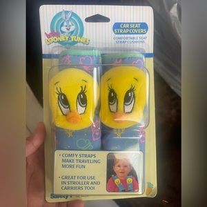 Tweety bird seat belt covers for baby car seat